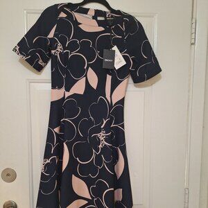 DKNY Bateau-Neck Cocktail Dress